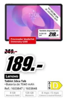 Lenovo - Tablet Idea Tab