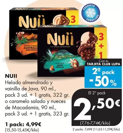 Nuii - Helado Almendrado Y Vainilla De Java