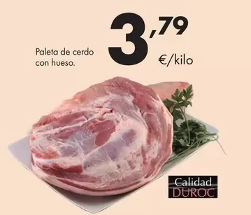 Paleta De Cerdo Con Hueso
