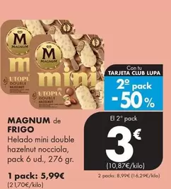 Magnum De Frigo - Helado Mini Double Hazelnut Nocciola