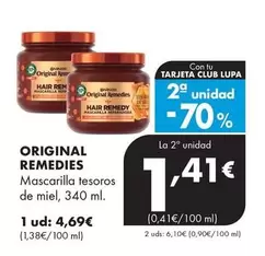 Original Remedies - Mascarilla Tesoros De Miel