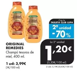 Original Remedies - Champú Tesoros De Miel