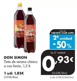 Don Simón - Tinto De Verano Clásico O Con Limón