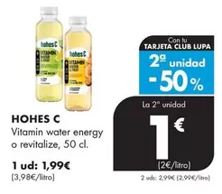 Hohes C - Vitamin Water Energy O Revitalize
