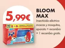 Bloom Max - Insecticida Eléctrico Moscas Y Mosquitos, Aparato + Recambio + 1 Recambio Gratis