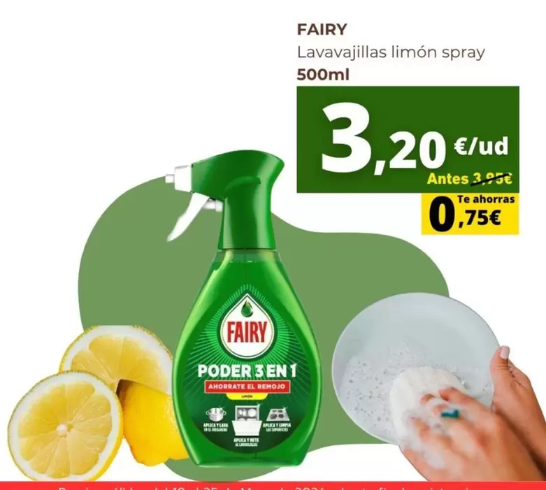 Fairy - Lavavajillas Limon Spray
