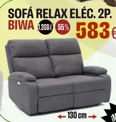 Relax - Sofá Eléc. 2p. Biwa