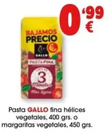 Gallo - Pasta Fina Húlices Vegetales O Margaritas Vegetales