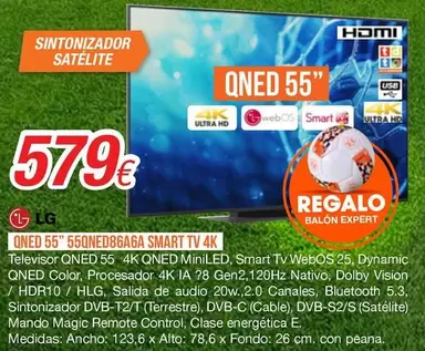 LG - QNED 55" 55QNED86AGA SMART TV 4K