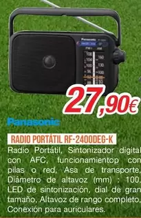 Panasonic - Radio Portatil RF-2400DEC-K