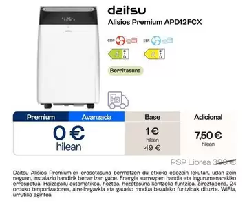 Daitsu - Alisios Premium APD12FCX
