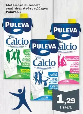 Puleva - Llet Amb Calci Sencera, Semi, Desnatada O Col·lagen