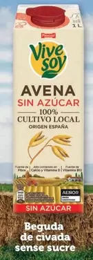 Vivesoy - Beguda De Civada Sense Sucre