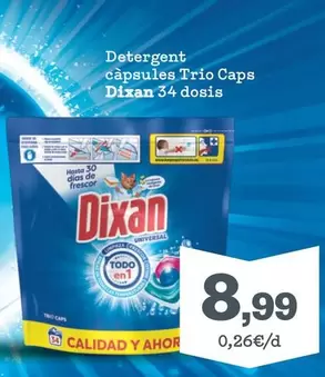 Dixan - Detergent Càpsules Trio Caps