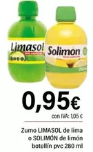 Limasol/Solimon - Zumo De Lima/De Limón Botellín