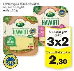 Arla - Formatge A Talls Havarti Normal O Light