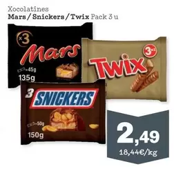 Mars/Snickers/Twix - Xocolatines