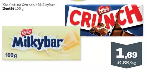 Nestlé - Xocolatina Crunch O Milkybar
