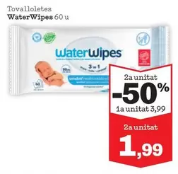 Waterwipes - Tovalloletes 