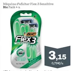 BIC - Maquina D'Afaitar Flex 3 Sensitive