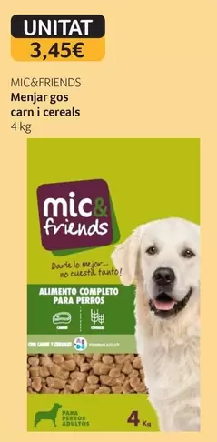 Mic & Friends - Menjar Gos Carn I Cereals