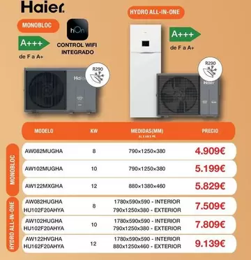 Haier - Monobloc AW102MUGHA