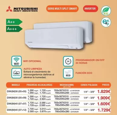 Mitsubishi - Serie Multi Split Smart Inverter