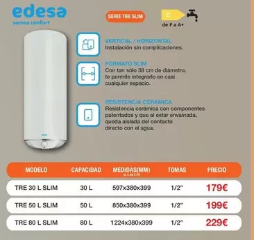Edesa - Serie Tre Slim TRE 30 L SLIM
