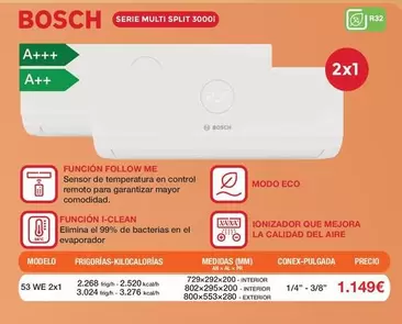 Bosch - Serie Multi Split 3000l