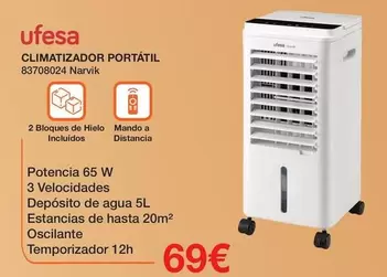 Ufesa - Climatizador Portatil