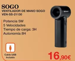 Sogo - Ventilador De Mano Sogo