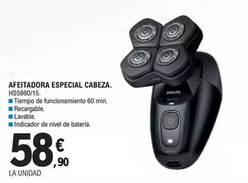 Afeitadora Especial Cabeza