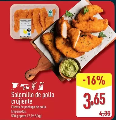 Solomillo De Pollo Crujiente