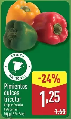Pimientos Dulces Tricolor