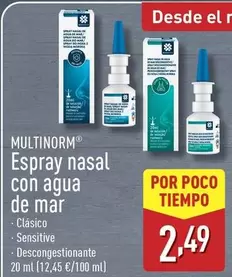 Multinorm - Espray Nasal Con Agua De Mar