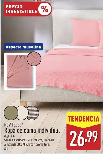 Novitesse - Ropa De Cama Individual