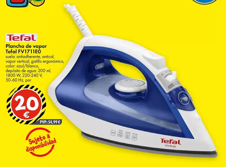 Tefal - Plancha De Vapor