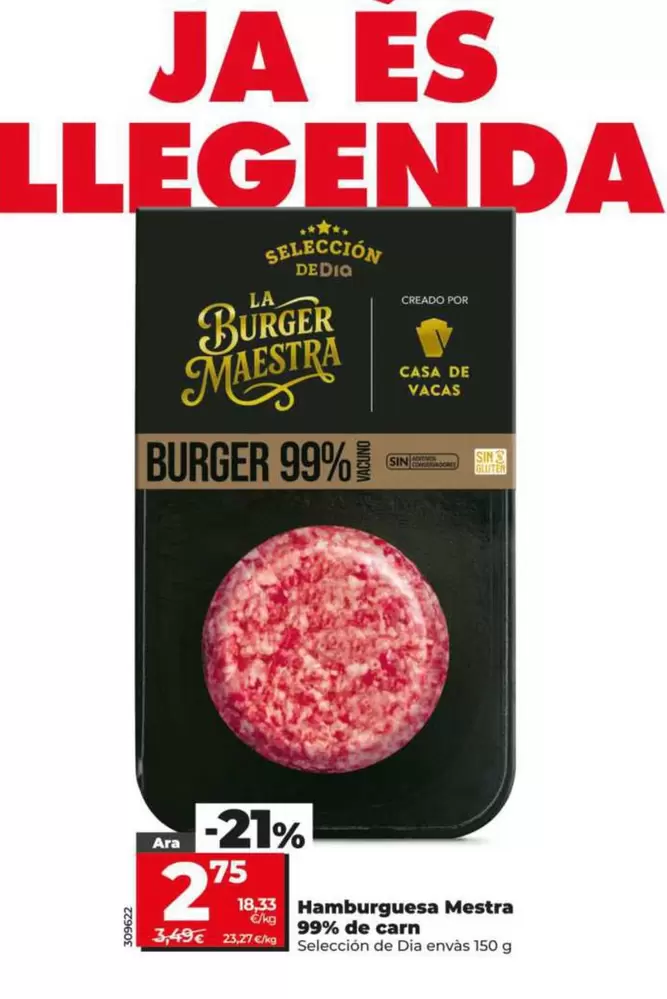 Seleccion De Dia - Hamburguesa Maestra 99% De Carne