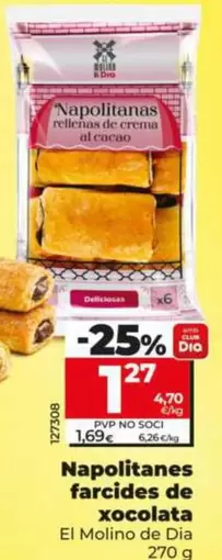 El Molino De Dia - Napolitanas Rellenas De Chocolate