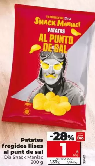 Dia Snack Maniac - Patatas Fritas Lisas Al Punto De Sal