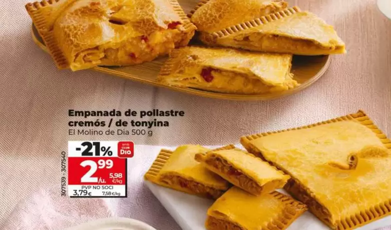 El Molino De Dia - Empanada De Pollo Cremoso / De Atún