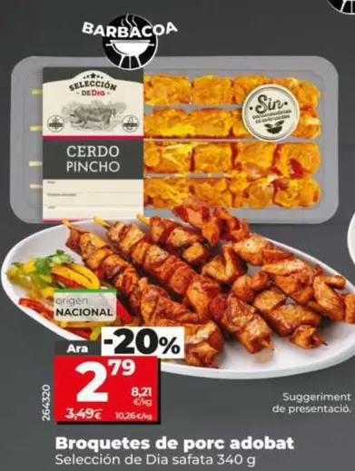 Seleccion De Dia - Pinchos De Cerdo Adobado