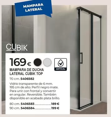 Mampara De Ducha Lateral Cubik Top