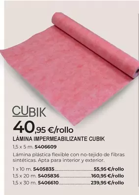 Lamina Impermeabilizante Cubik