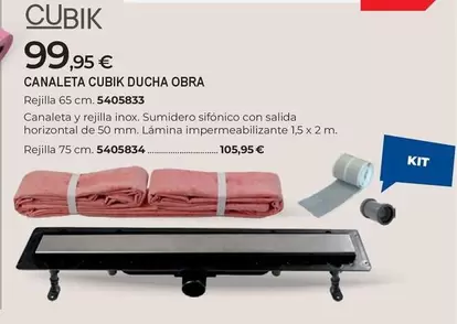 Kit Kat - Canaleta Cubik Ducha Obra