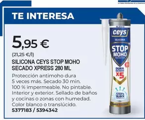 ceys - Silicona Ceys Stop Moho Secado Xpress