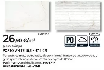 White - Porto 45,6 X 67,5 Cm