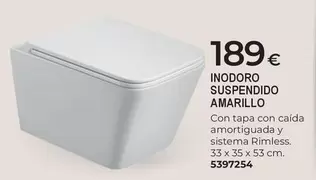 Sistema - Inodoro Suspendido Amarillo