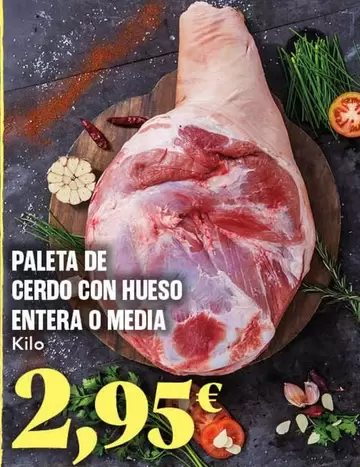 Paleta De Cerdo Con Hueso Entera O Media