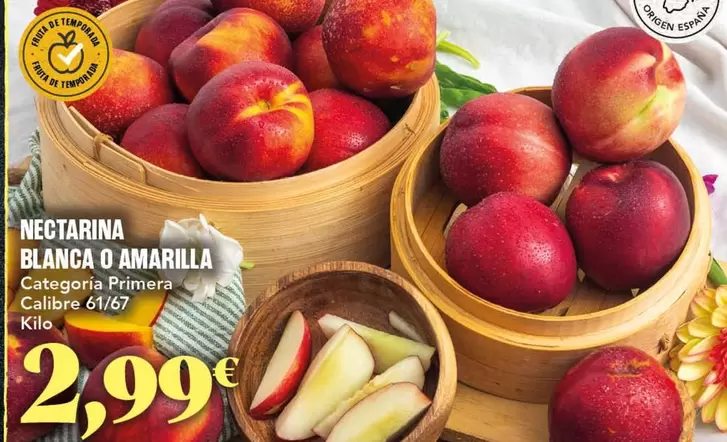 origen - Nectarina Blanca O Amarilla